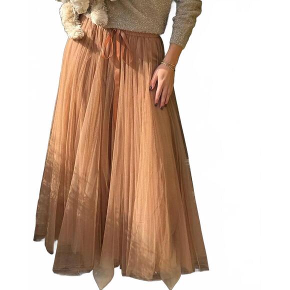 BRAND BAZAR Dresses & Skirts - NEW BRAND BAZAR courtney tulle skirt in sand